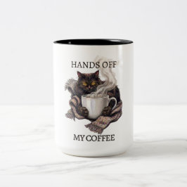 Roliga Kaffemuggen Min Trötta Katt Två-Tonad Mugg