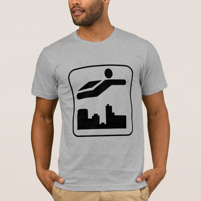 Roliga kalla skjortor för Superhero T Tröja (Framsida)