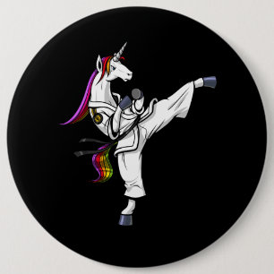 Roliga kampsportar för Magical UnicornNinja Karat Knapp