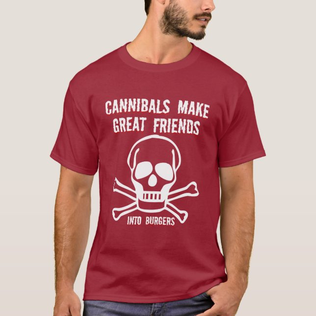 Roliga kannibaler t-shirt (Framsida)