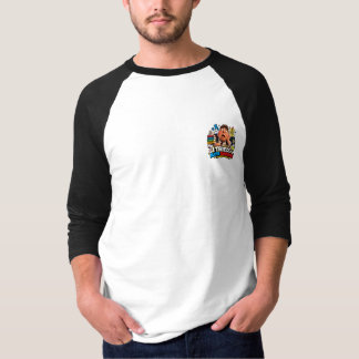 Roliga karaktärer tillbaka till skolan ballong t shirt