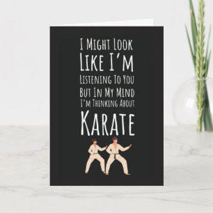 Roliga Karate-kort Sport Stridande Självförsvar Kort