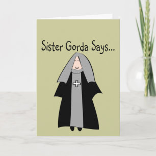 Roliga katolska nunnegåvor, "Syster Gorda" Kort