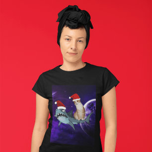 ROLIGA KATT & HAJ I RYMDEN JUL t-shirts
