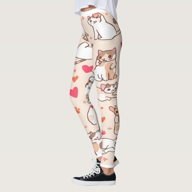 Roliga Katt Leggings (Vänster)