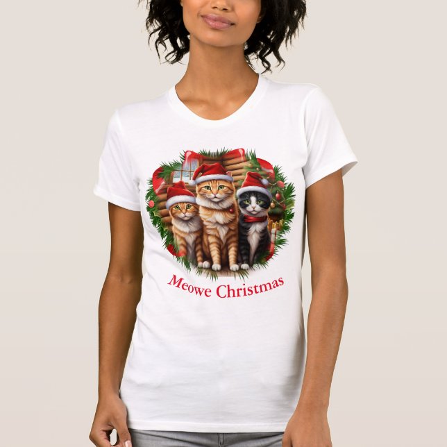 Roliga katt-t-shirts t shirt (Framsida)