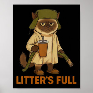 Roliga kattälskare julkulor Full Xmas Prem Poster