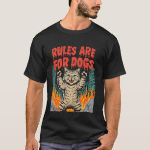 Roliga Kattälskare Regler Är För Hundar Ilska Söt T Shirt