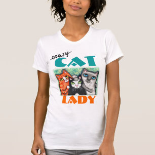 Roliga kattälskare T-tröja/tanktop Tee Shirt