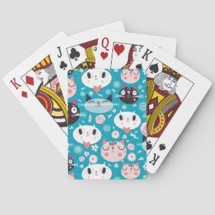 Roliga kattansikten casinokort