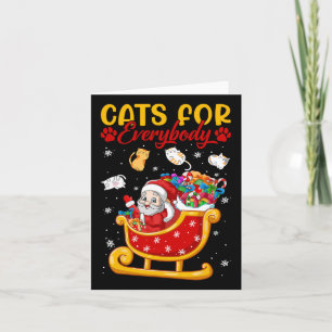 Roliga katter för alla tomte julsled Merry Christ Kort