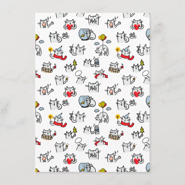 Roliga katter, mjölk och magi. tilläggskort (Framsida)