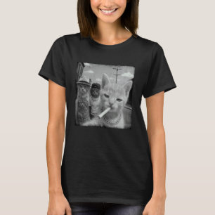 Roliga Katter Röker Cigarett Sarcasm Katt Meme Gan T Shirt