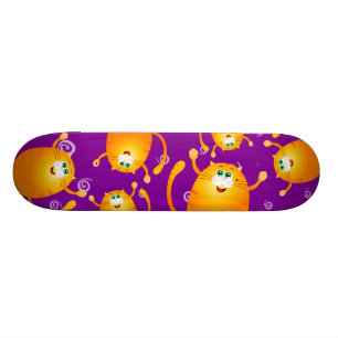 Roliga katter, skridsko skateboard bräda 20 cm
