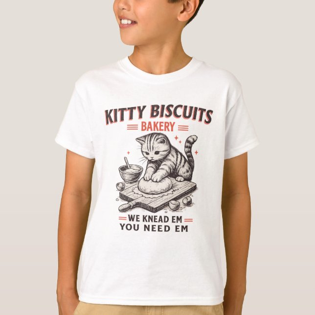 Roliga Kattkakor Bageri T Shirt (Framsida)