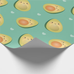 Roliga Kawaii avokadon l5At oss det Avocuddle Presentpapper