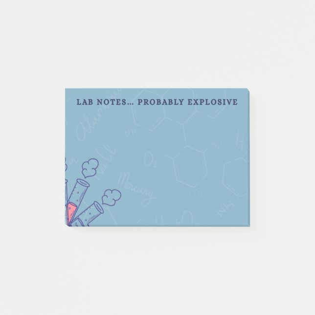 Roliga kemi-lab Post-It-lappar Post-it Block (Framsida)