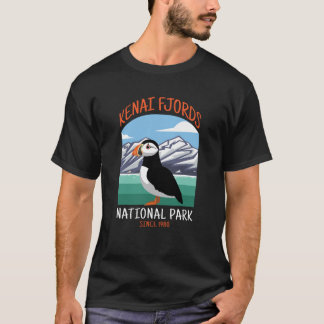 Roliga Kenai Fjords US Nationalpark Lunnefågel Al T Shirt