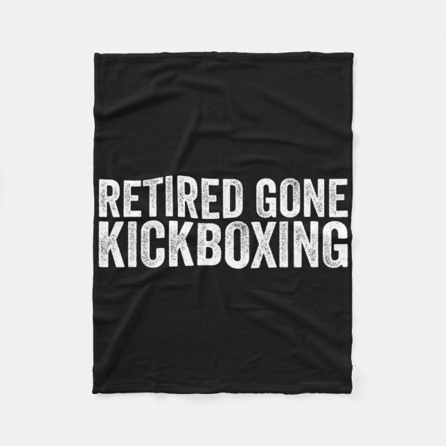 Roliga Kickboxningsälskare Citat Muay Thai Kickbox Fleecefilt (Framsidan)