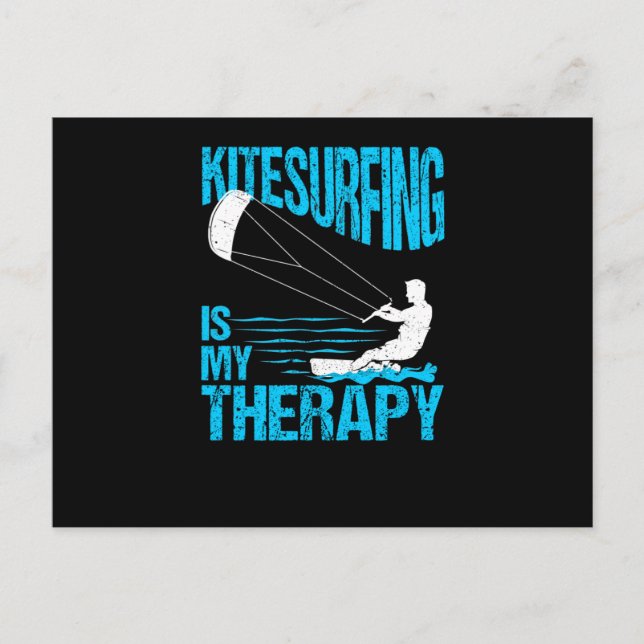 Roliga Kitesurfing Kiteboard Surfare Kitesurfing Vykort (Framsida)