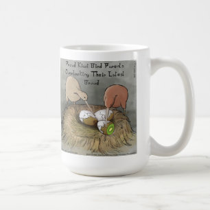 Roliga kiwifåglar som sköter om sin frukt kaffemugg