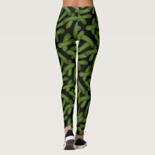 Roliga knipor all över tryckdamasker leggings