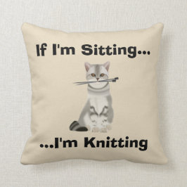 Roliga Knitters dämpar Kudde