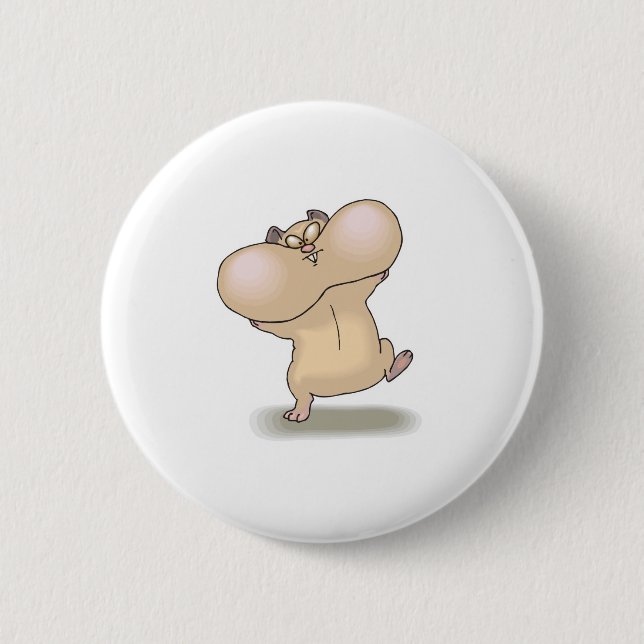 roliga knubbiga kinder hamster knapp (Framsida)