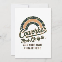 Roliga kollegapresenter Mest sannolikt att : PERSO Inbjudningar