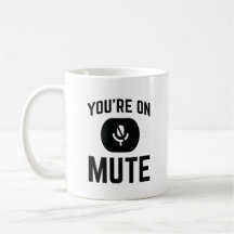 Roliga kollegor på nätmöten Du är på mute