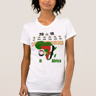 Roliga konstverkegyptenmästare 2010 av afrikan t-shirt