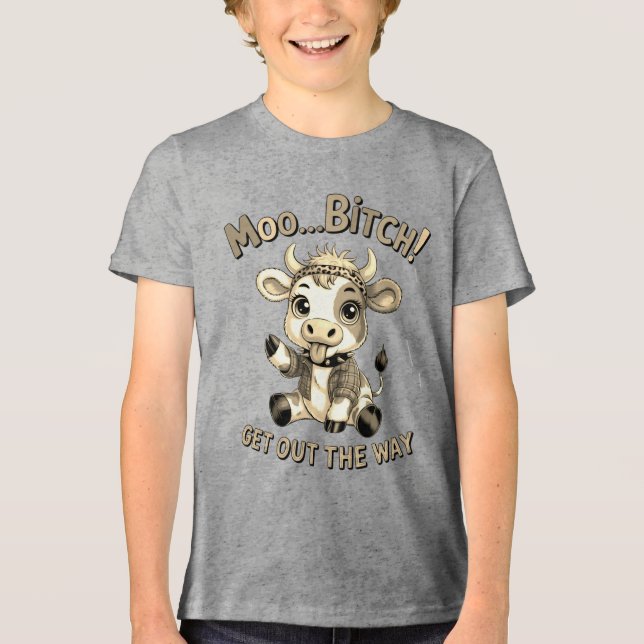 Roliga Korna Gå Ur Vägen T Shirt (Framsida)