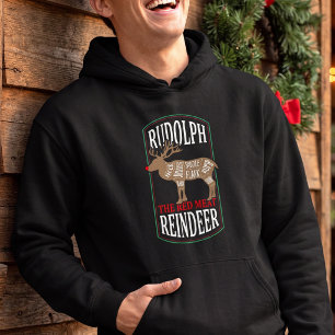 Roliga köttsnitt från ren - Julslaktarens diagram Hoodie