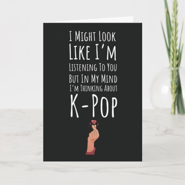 Roliga Kpop-kort Humor K Pop Kort (Framsida)