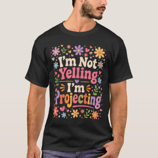 Roliga Kvinnliga Lärare Klassrum Projicerar Inte S T Shirt
