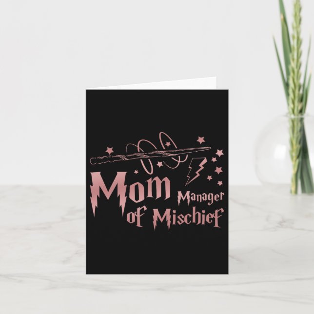 Roliga Kvinnor Magiska Mamma Chef För Bus Mamma Kort (Framsida)