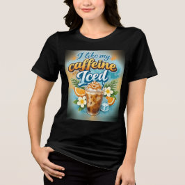 Roliga kvinnors iskaffevänner t shirt