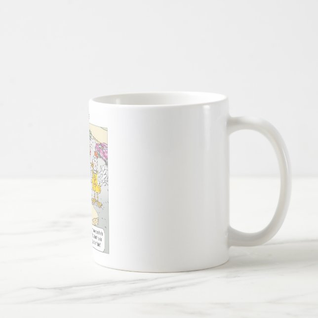 Roliga Kycklingpresent & T-shirts Kaffemugg (Höger)