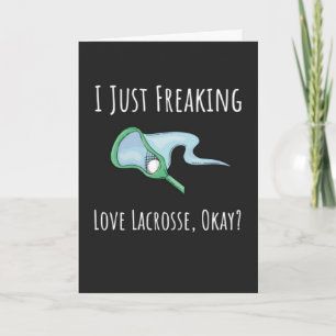 Roliga Lacrosse Kort Boll Pinne Sport Lax Spelare