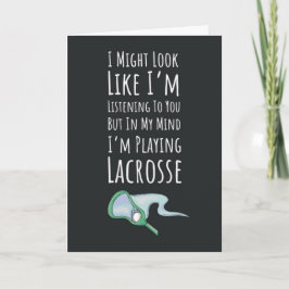 Roliga Lacrosse-kort Lagtränare Sport Cartoon Kort