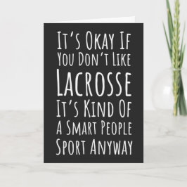 Roliga Lacrosse Lagkort Spelare Humor Sport Kort