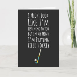 Roliga Landhockeykort Lagspelare Sporttränare Kort