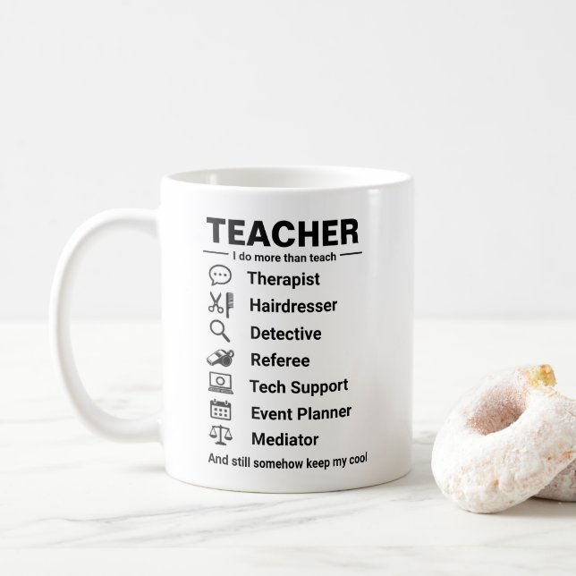 Roliga lärarjobb  kaffemugg (Med munk)