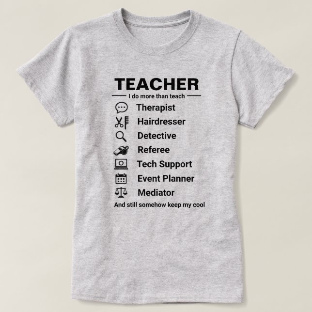 Roliga lärarjobb t shirt (Design framsida)