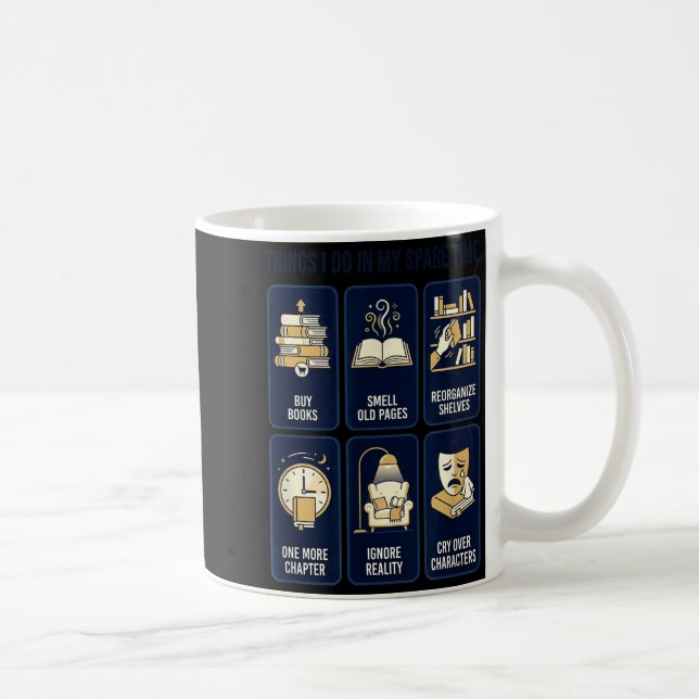 Roliga lässaker gör på fritiden bokorm kaffemugg (Höger)