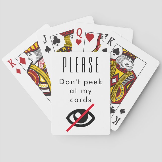 Roliga leka kort casinokort (Baksidan)