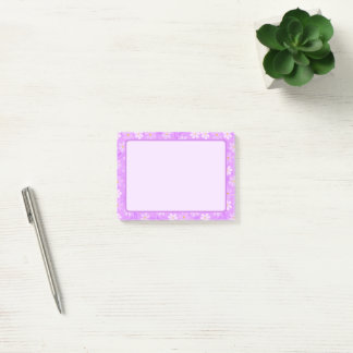 Roliga lila blommotiv Post It-lappar Post-it Block