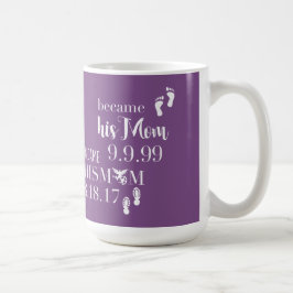 Roliga lilor blev hans mamma - sulor av foten kaffemugg