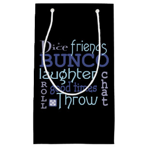 Roliga lilor för blått för typografi för Bunco