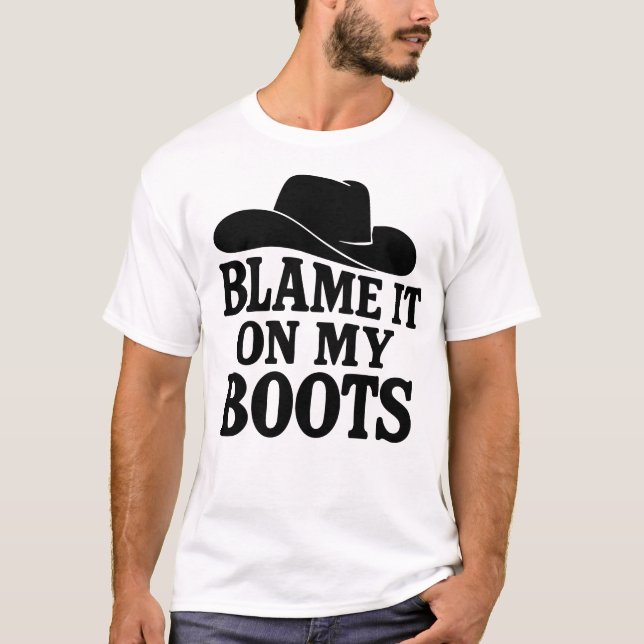 Roliga Linjedansstövlar T-Shirt (Framsida)